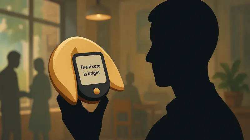 Устройство EFortune Cookie с E-Ink экраном, способное предсказывать будущее при встряхивании.