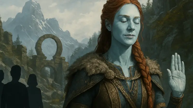 Дебора Энн Уолл в образе Лауфей из God of War, демонстрирующая спокойствие перед критикой.