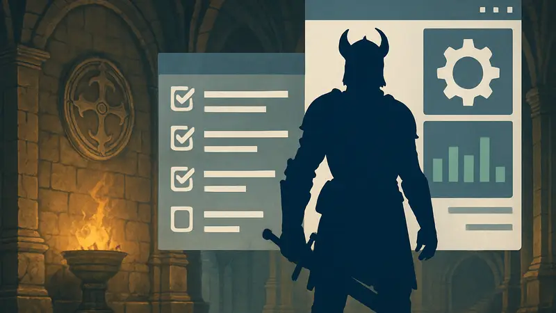 Игровой персонаж из Highguard на фоне интерфейса, демонстрирующий исправления и работу над оптимизацией.