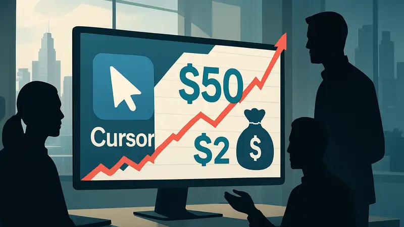 Прогноз оценки стартапа Cursor в $50 млрд и новый раунд инвестиций на $2 млрд.
