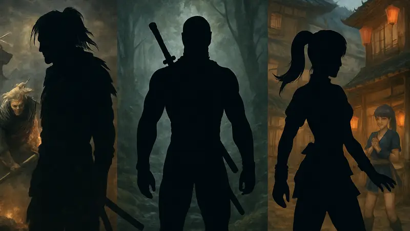 Коллаж из персонажей игр Nioh, Ninja Gaiden и Dead or Alive, представляющий лучшие игры Team Ninja.
