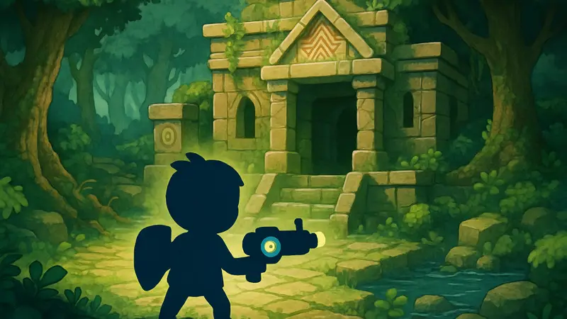 Скриншот из игры Minishoot Adventures, стилизованной под Zelda, доступной на Xbox Game Pass.