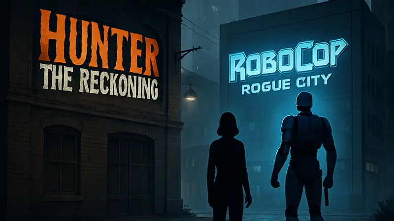 Логотип Hunter The Reckoning и Robocop Rogue City: утечка игры в Steam