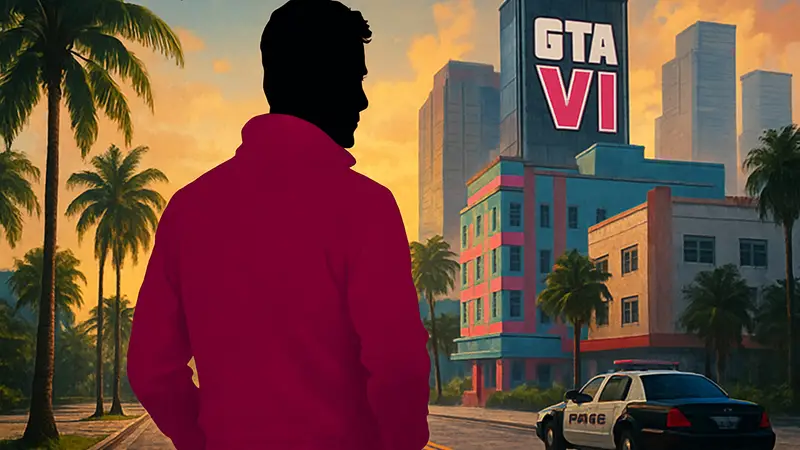 Предполагаемый Джейсон Дюваль из GTA 6, персонаж Rockstar Games, в тени