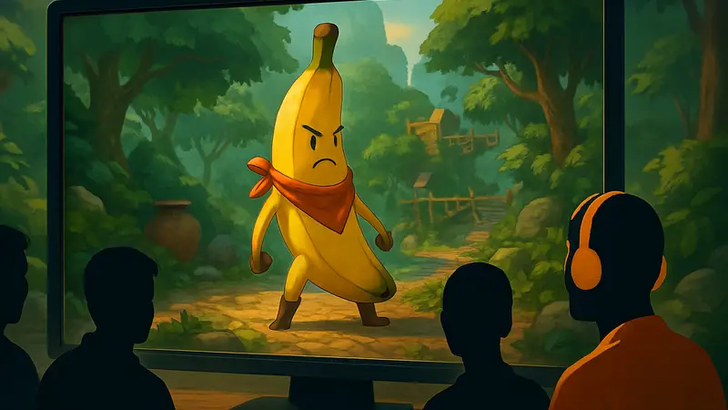 Скриншот из кооперативной игры Bombanana в Steam с игроками