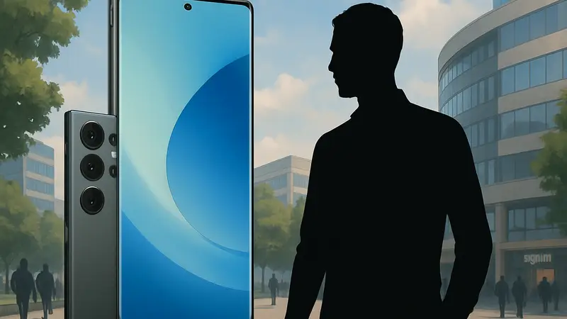 Смартфон Samsung Galaxy S25 Ultra, демонстрирующий большой экран и камеру