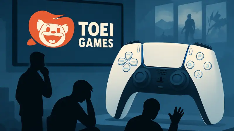 Логотип Toei Games, геймпад PS5, анонс новых игр, разочарование игроков