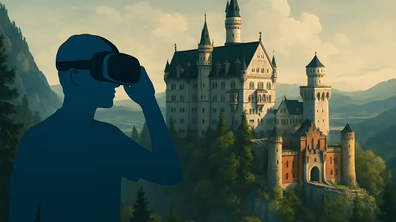 Виртуальное изображение замка Нойшванштайн из VR-игры Ludwig II - Virtual.