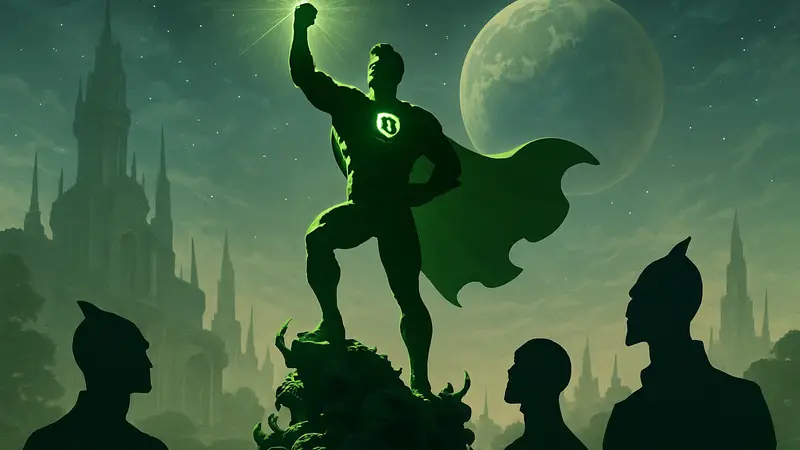 Коллекционная статуя Зелёного Фонаря из комиксов DC от Legendary Beast Studios.