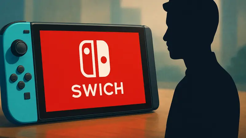 Логотип Nintendo Switch Online на фоне консоли Nintendo Switch, символизирующий новую акцию для Switch 2.