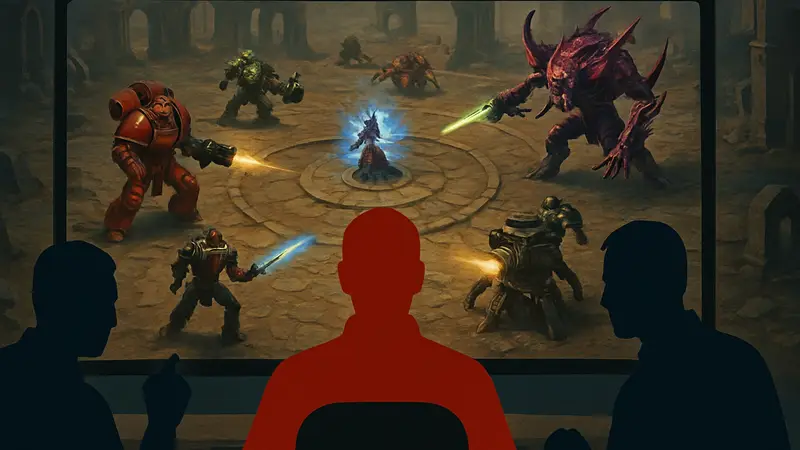 Игровой процесс Dawn of War 2: The Last Stand с юнитами Warhammer 40K на экране