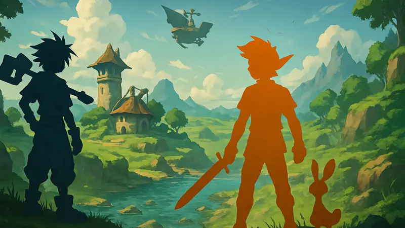 Fading Skies геймплей, Jak and Daxter, Zelda, Kingdom Hearts, стилизованная графика игры