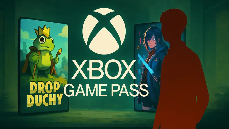 Логотип Xbox Game Pass и обложки игр Drop Duchy и Anno Mutationem, добавленных в сервис подписки