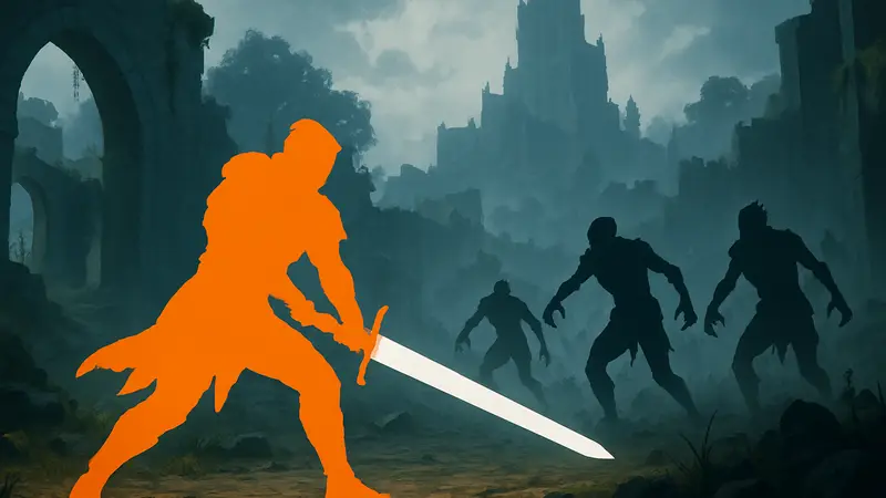 Воин с двуручным мечом из Enshrouded в бою, демонстрирующий новый билд после Обновления 8.