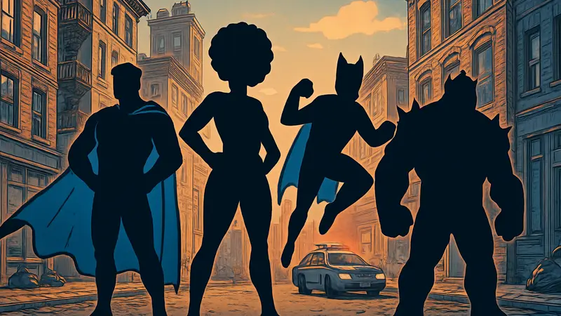 Яркий арт супергероев из игры Dispatch в комиксном стиле