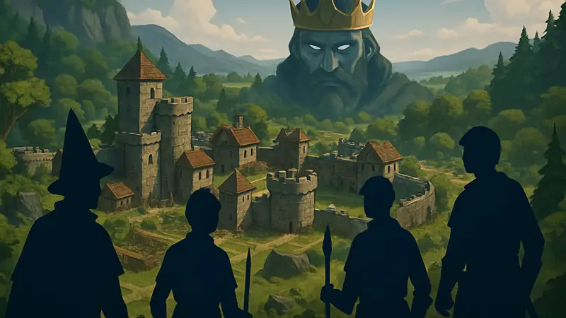 Скриншот из roguelike-стратегии "King is Watching", выходящей на PS5 29 июля.