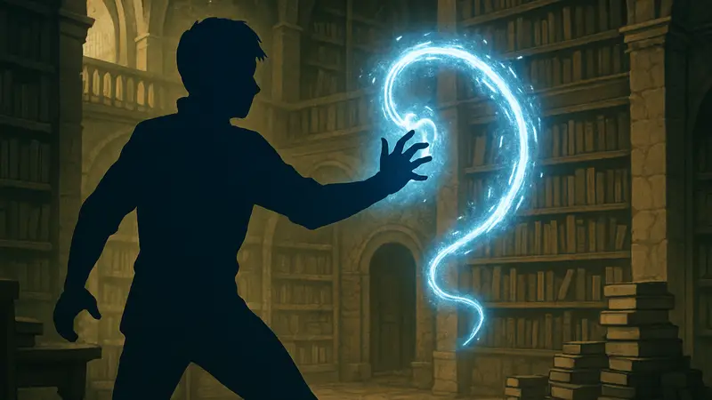 Игрок использует магию в Librarian: Tidy Up the Arcane Library для быстрого прохождения