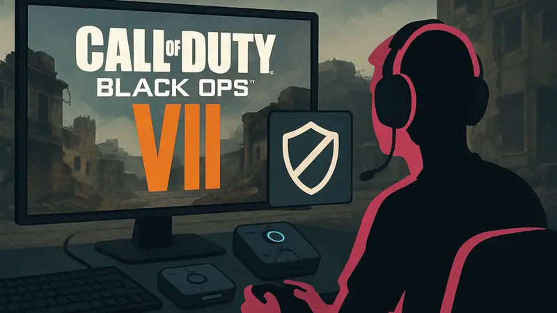 Логотип Call of Duty Black Ops 7, античит, Cronus Zen, XIM Matrix, геймерское оборудование