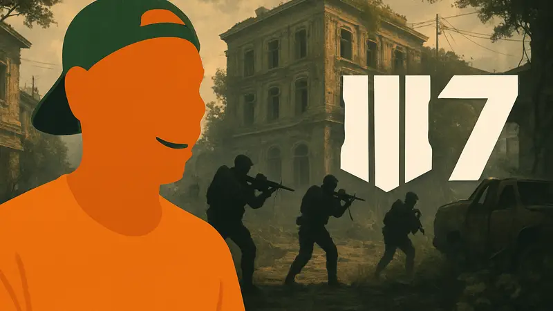 Дэйв Шаппелл в образе Тургода из фильма «Непропеченный» и логотип Black Ops 7