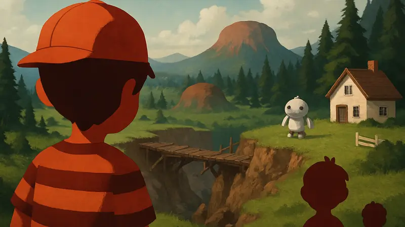 Обложка игры Mother 3 или скриншот из EarthBound 64, отражающий сложности разработки.
