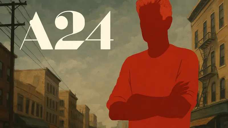 Логотип студии A24 и изображение Энтони Бурдена, анонс фильма TONY