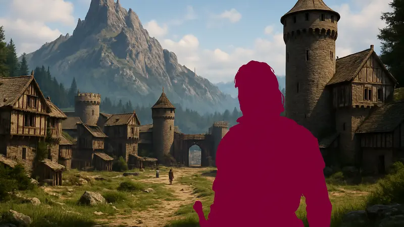 Кадр из игры Crimson Desert, демонстрирующий графику PS5 после патча