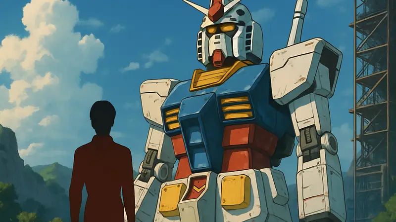 Постер или кадр из аниме Mobile Suit Gundam 1979 года, возможно с пометкой Remaster