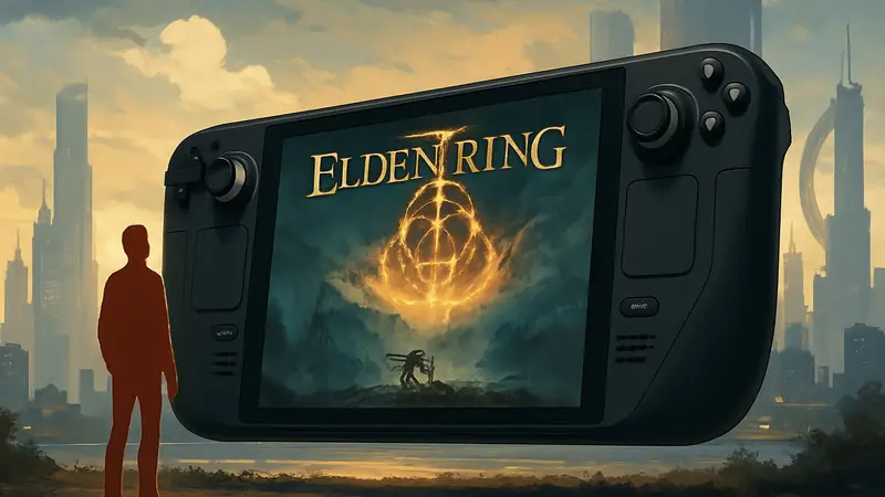 Концепт Steam Deck 2 или существующая Steam Deck, символизирующая будущее портативного гейминга Valve.