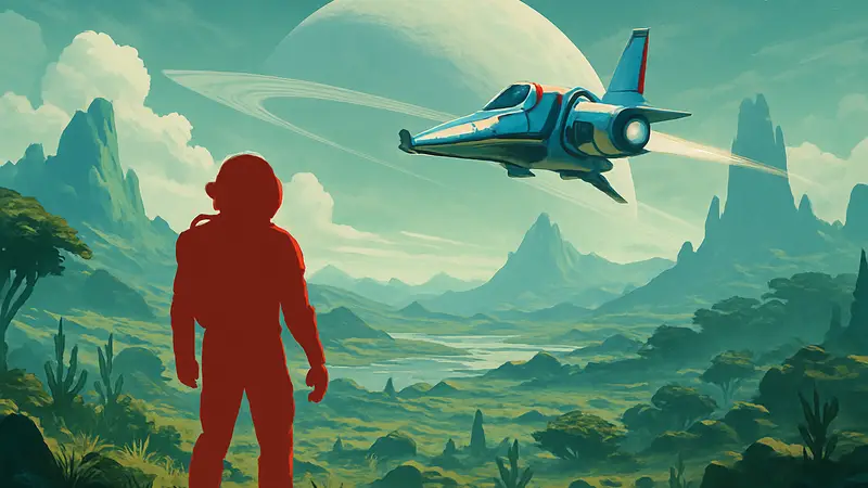 Обновление Swarm для No Man's Sky: космический корабль исследует новую планету