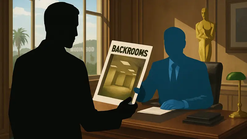 Голливудская студия покупает права на интернет-хоррор Backrooms, постер фильма
