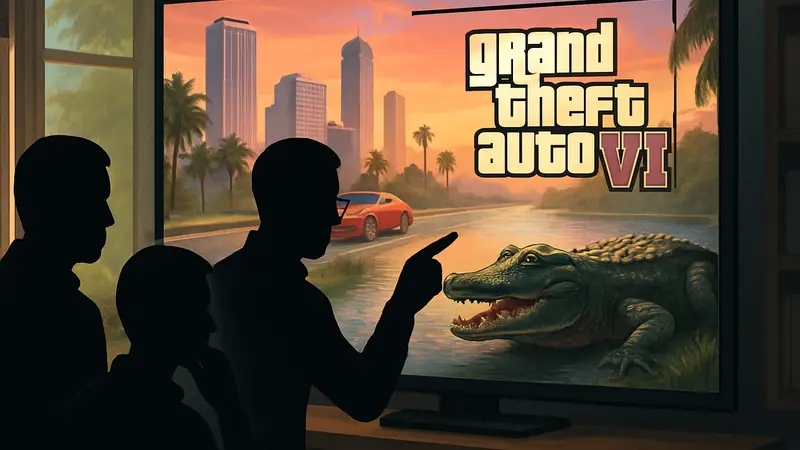 Обложка GTA 6, фанаты анализируют трейлер, аллигатор в Grand Theft Auto