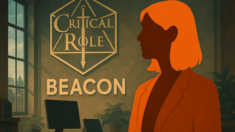 Логотип Critical Role Beacon с изображением Алиссы Зейслер