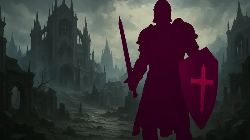 Изображение Diablo 4 Lord of Hatred с Паладином на фоне Санктуария и анонсом нового класса.