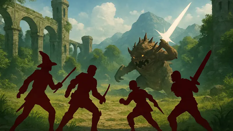 Final Fantasy XI скриншот: герои сражаются, анонс бесплатной пробной версии до 75 уровня