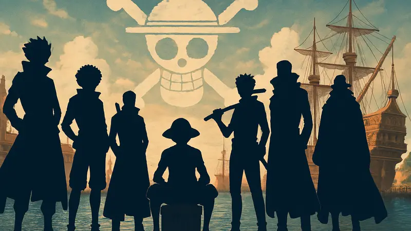 Изображение всех членов Худшего поколения из One Piece на одном постере