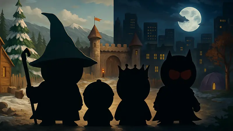 Персонажи South Park в RPG-стиле из игр Stick of Truth и Fractured But Whole