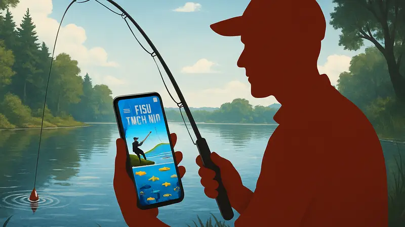 Мобильная игра Fish Them All!, ловля рыбы, скриншот геймплея, 10 миллионов рыб