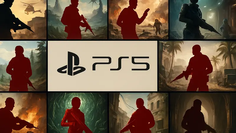 Изображение обложек или геймплея 10 лучших экшн-игр от первого лица на PlayStation 5