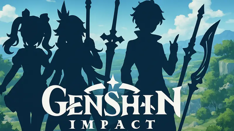 Изображение баннера «Закадычные Желания» в Genshin Impact с персонажами и оружием.