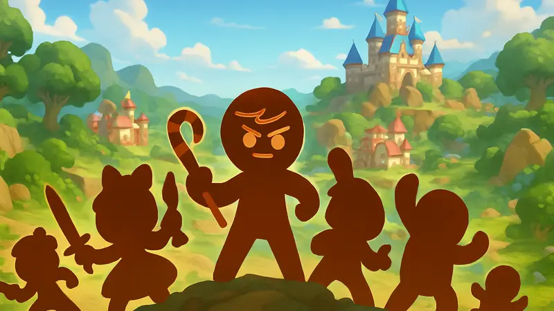 Постер Cookie Run OvenSmash с персонажами-печеньками и логотипом игры