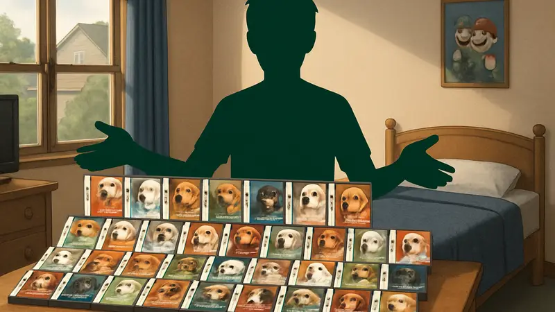 Фанат Nintendogs демонстрирует внушительную коллекцию из 52 копий игры Nintendo DS