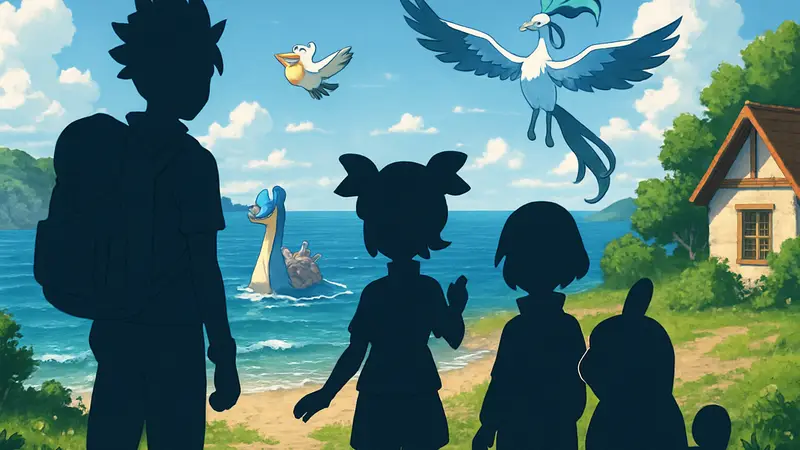 Персонажи из аниме Pokémon Horizons, намекающие на релиз Winds and Waves