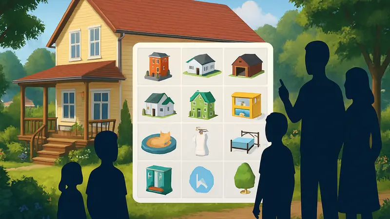 Скриншот игры Paralives с примерами пользовательского контента из Steam Workshop.
