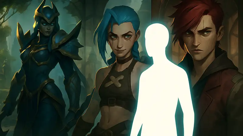 Изображения персонажей League of Legends и Arcane, созданные с помощью искусственного интеллекта.
