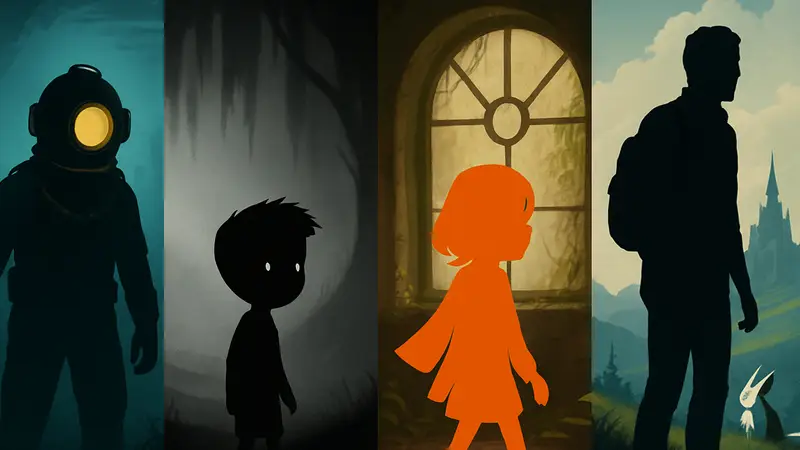 Изображение обложек нескольких коротких, но культовых видеоигр, которые можно пройти за 5 часов.