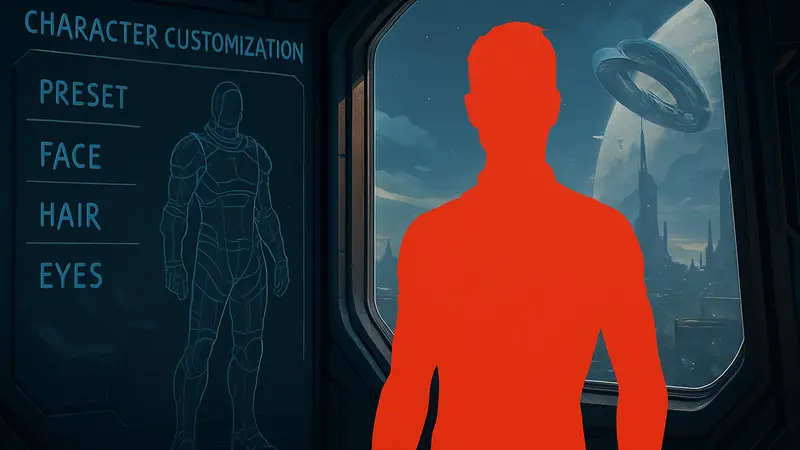 Кастомизация персонажа в RPG Exodus, похожей на Mass Effect, с проблемами