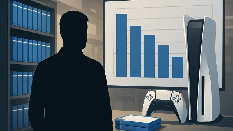 Статистика продаж физических игр для PS5 в США, график или коробки дисков