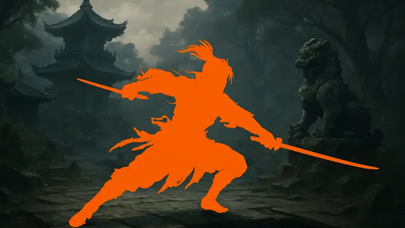 Кадр из Phantom Blade Zero с персонажем, сражающимся в стиле Уся