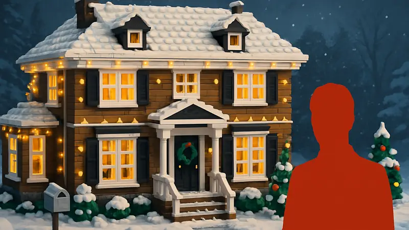 LEGO набор по фильму «Рождественские каникулы», детализированная модель дома Гризвольдов