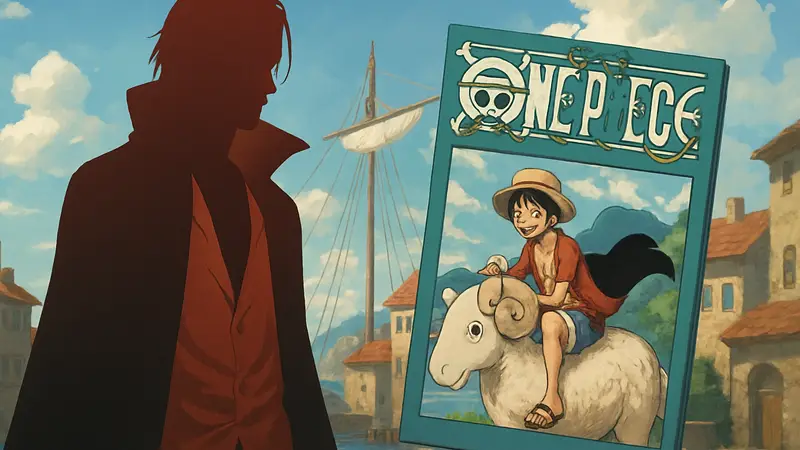 Изображение Шанкса из аниме One Piece и обложка SBS Vol. 114